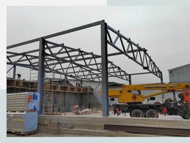 Строительство цехов в Балаково