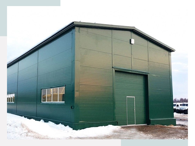 Двускатные ангары в Балаково