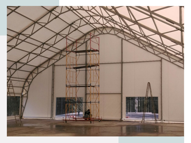 Шатровые ангары в Балаково