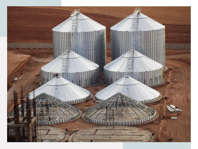 Строительство зерновых силосов в Балаково