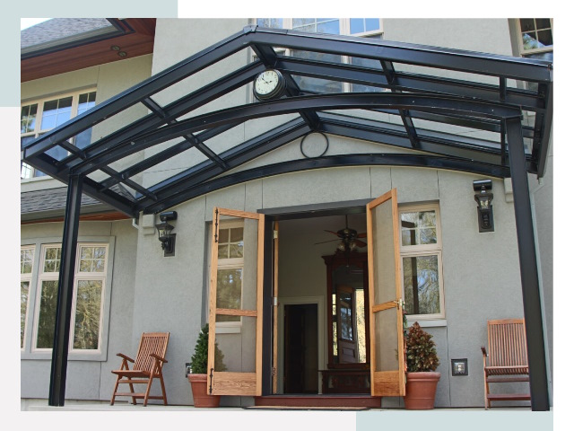 Козырьки металлические в Балаково