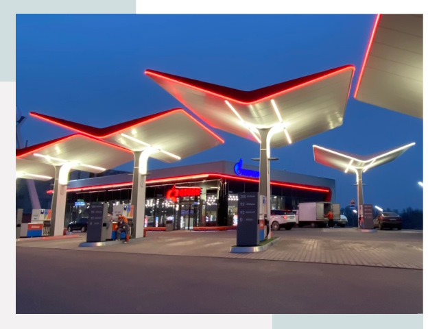 Навесы для АЗС в Балаково