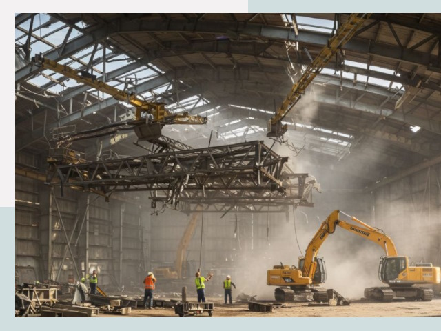 Демонтаж ангаров в Балаково от 611 руб. за м²